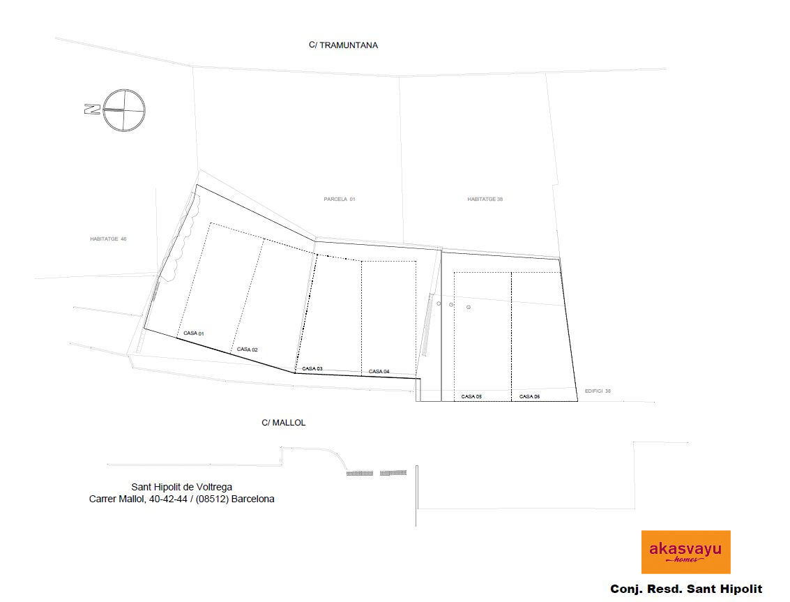 Plano Conjunt Residencial Akasvayu Sant Hipòlit